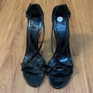 Burberry Black Classic Patent Leather Stiletto Heels